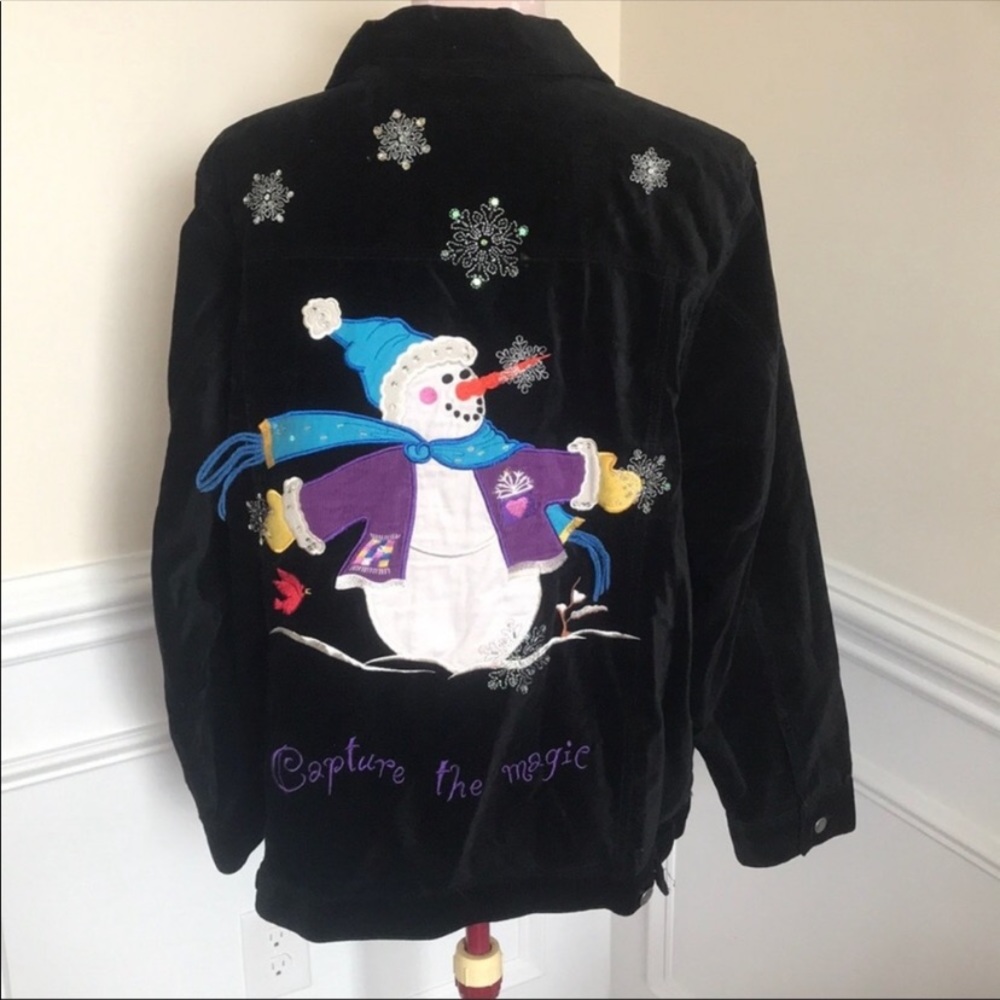 Vintage Ugly Christmas Jacket Sz 1x